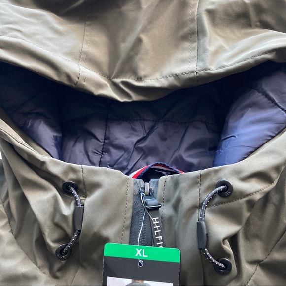 Tommy Hilfiger Mens Performance Hooded Jacket XL Olive NWT - Picture 7 of 15